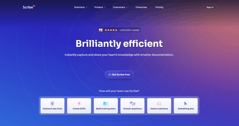 Scribe Dashboard