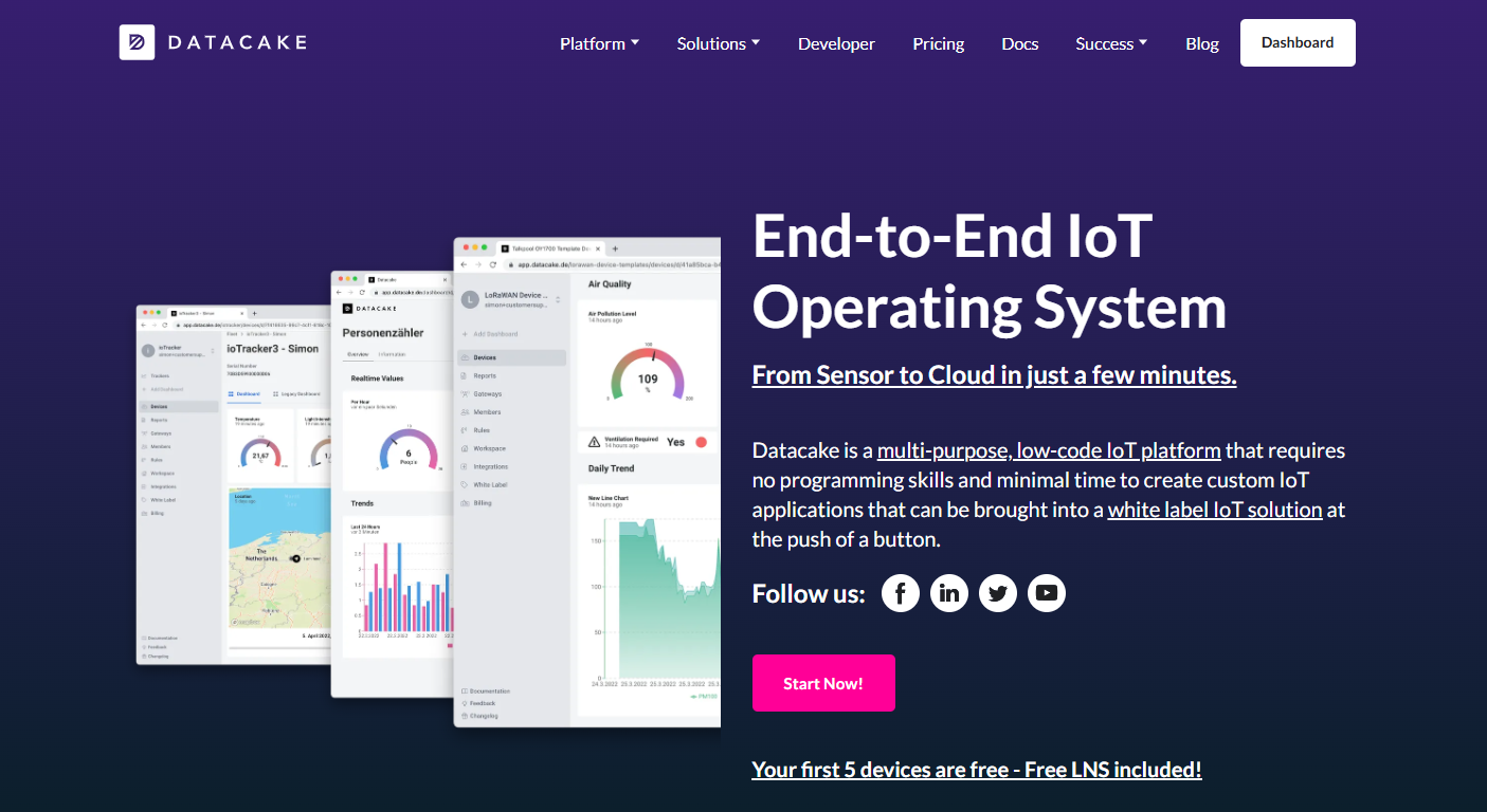 Datacake 产品截图